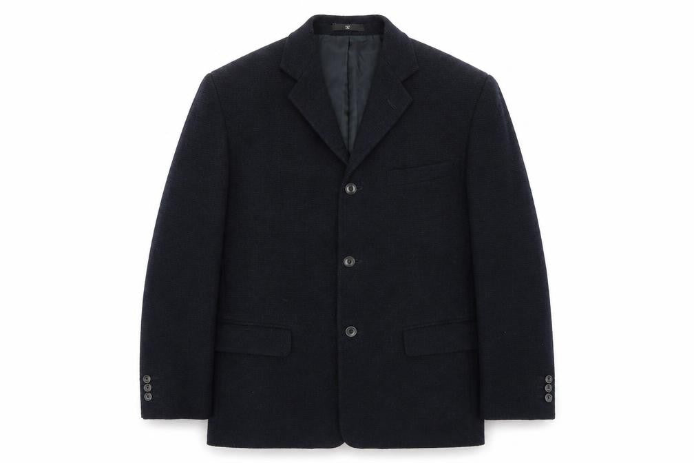 Front view of Ciro Citterio men’s blue jacket suit jacket, size 42