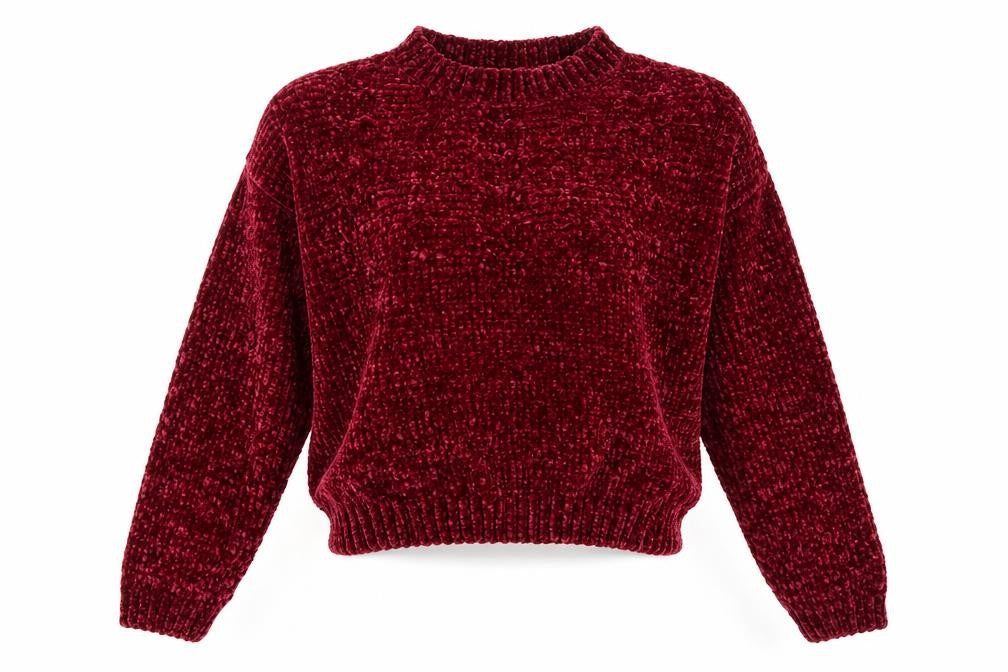 Front view of CEMEO ROSE women’s pink jumper, size L