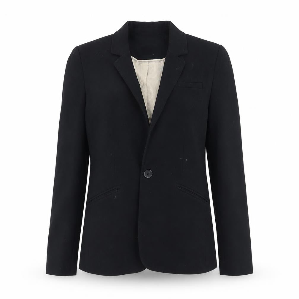 Front view of Marks & Spencer women’s black jacket suit jacket, size UK 10