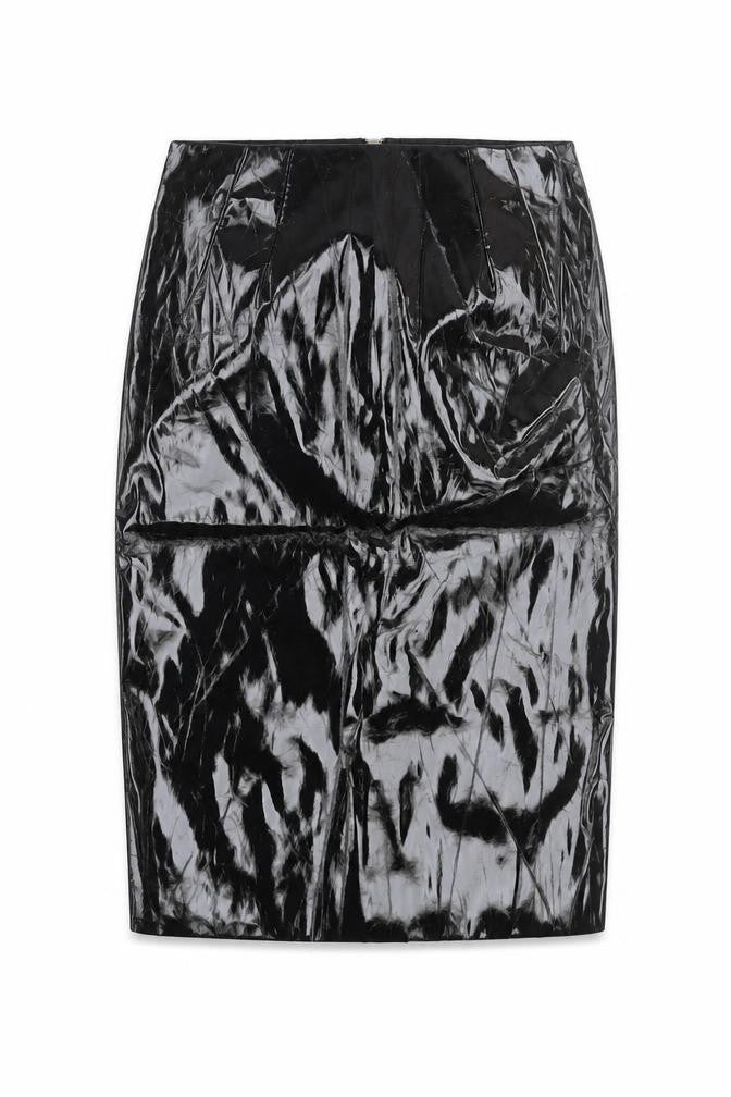 Topshop Womens Black   Straight & Pencil Skirt Size 8