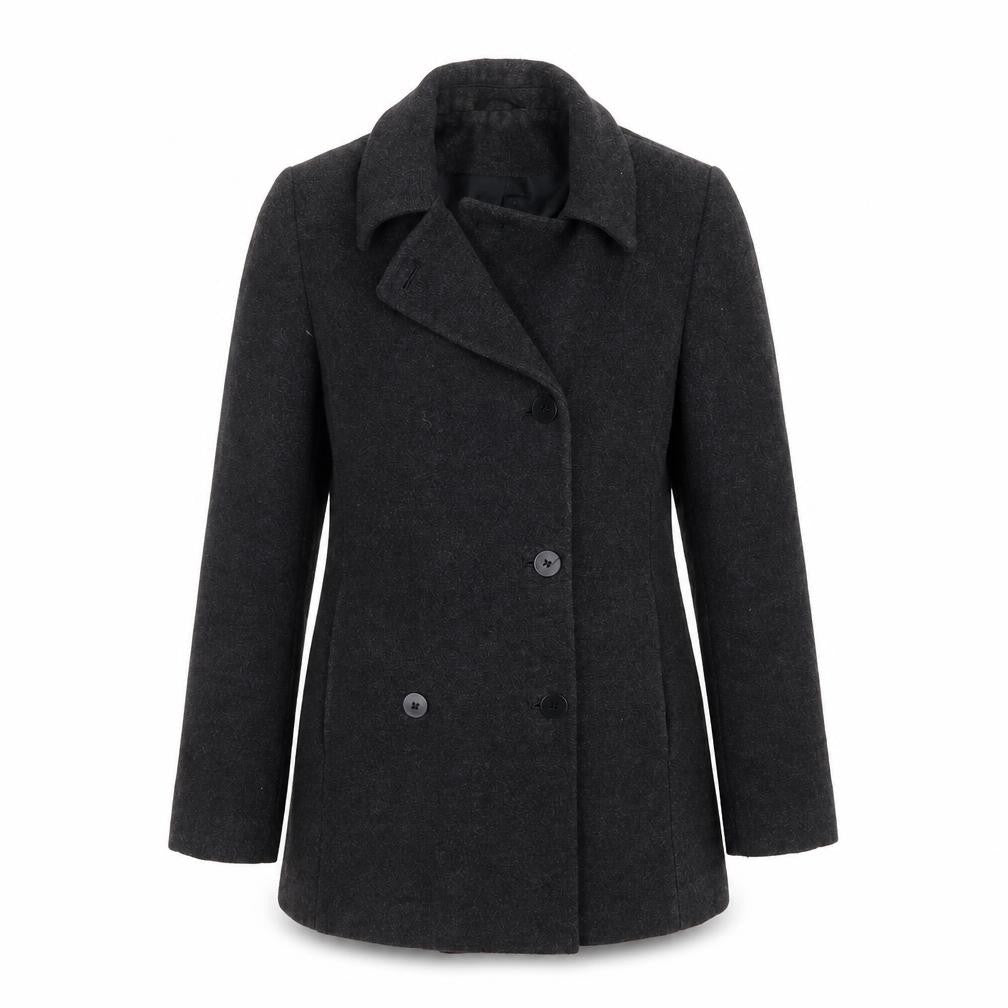 Front view of Principles women’s grey jacket coat, size UK 8