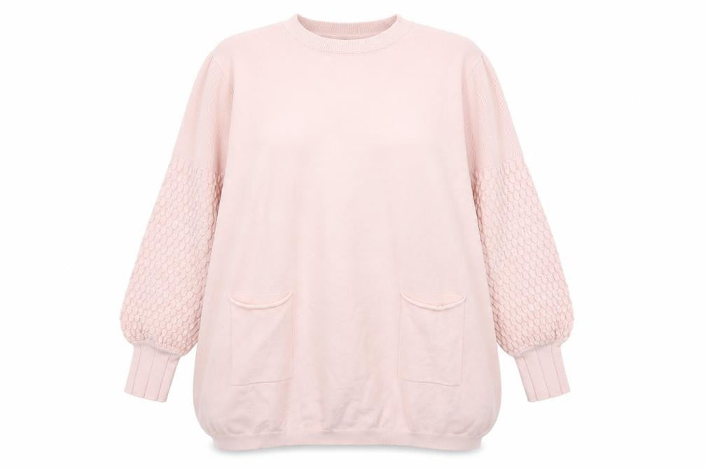 Love My Fashion Womens Pink   Pullover Jumper Size L