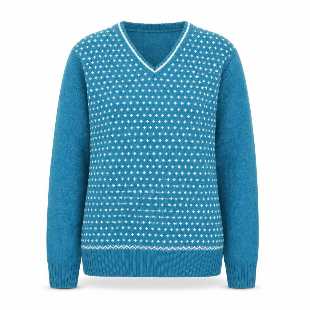Front view of Topshop women’s blue jumper, size L