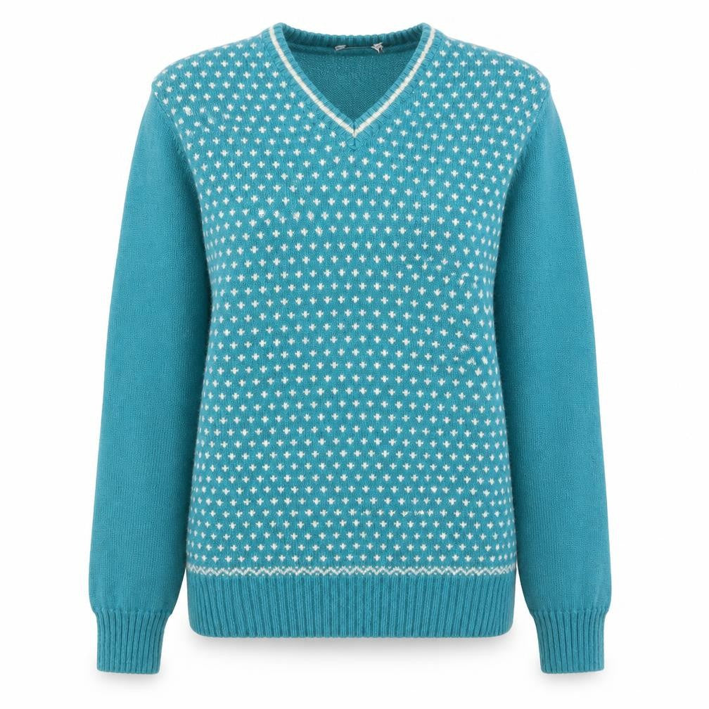 Front view of Topshop women’s blue jumper, size L
