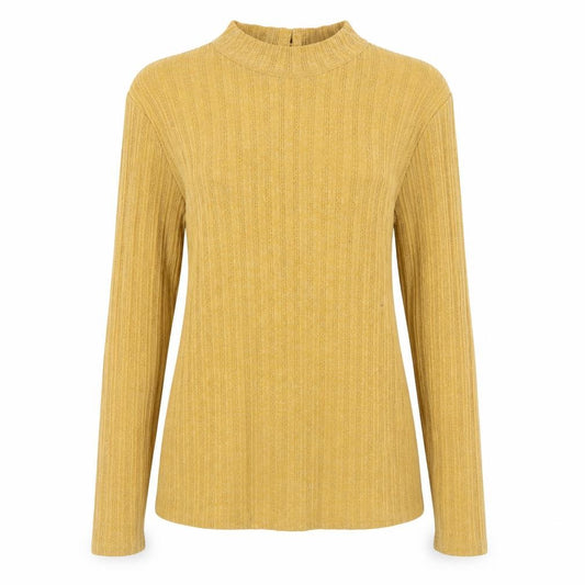 Front view of Next women’s yellow basic t-shirt, size UK 12