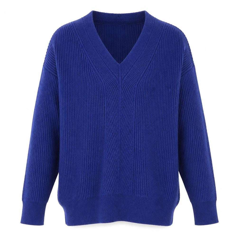 Front view of Next men’s blue jumper, size S