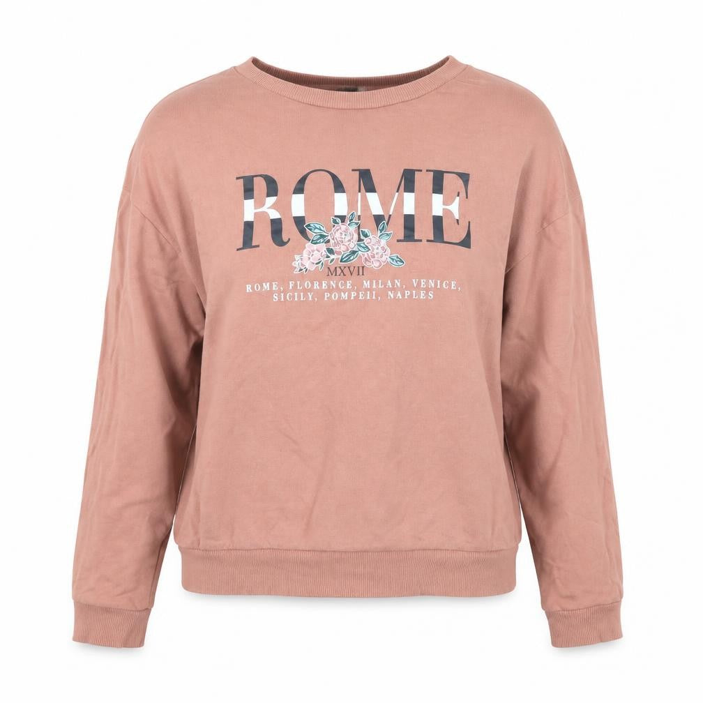 Front view of H&M women’s pink jumper, size XS