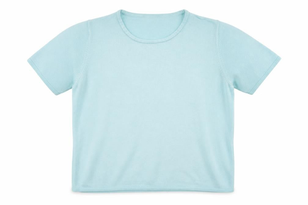 Front view of Bonmarché women’s blue jumper, size M