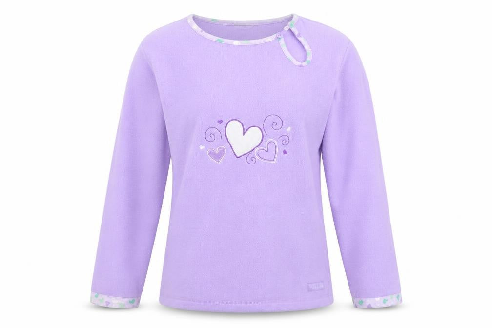 Front view of Night & Day women’s purple jumper, size S