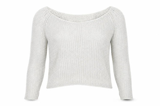 Front view of ASOS women’s beige jumper, size UK 10