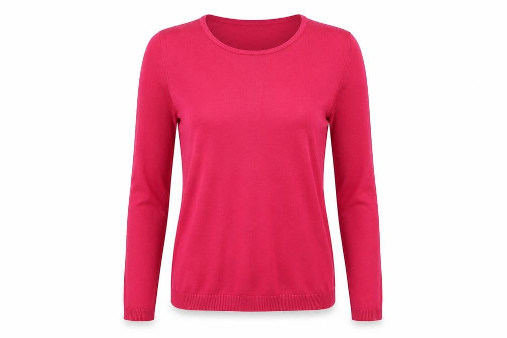 Front view of Intenso women’s pink jumper, size M