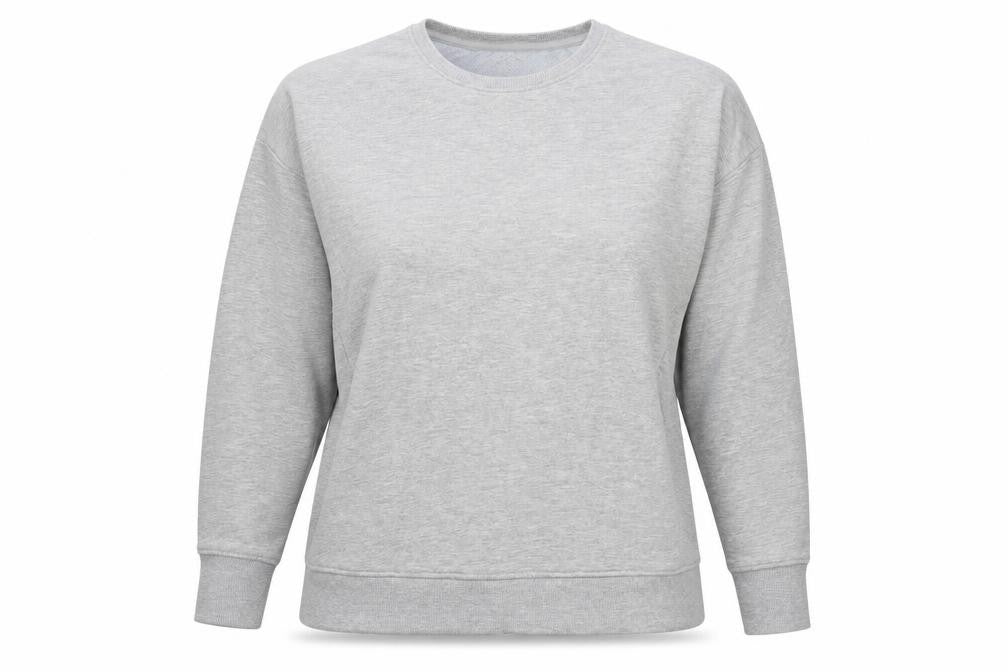 Front view of Marks & Spencer women’s grey jumper, size UK 16