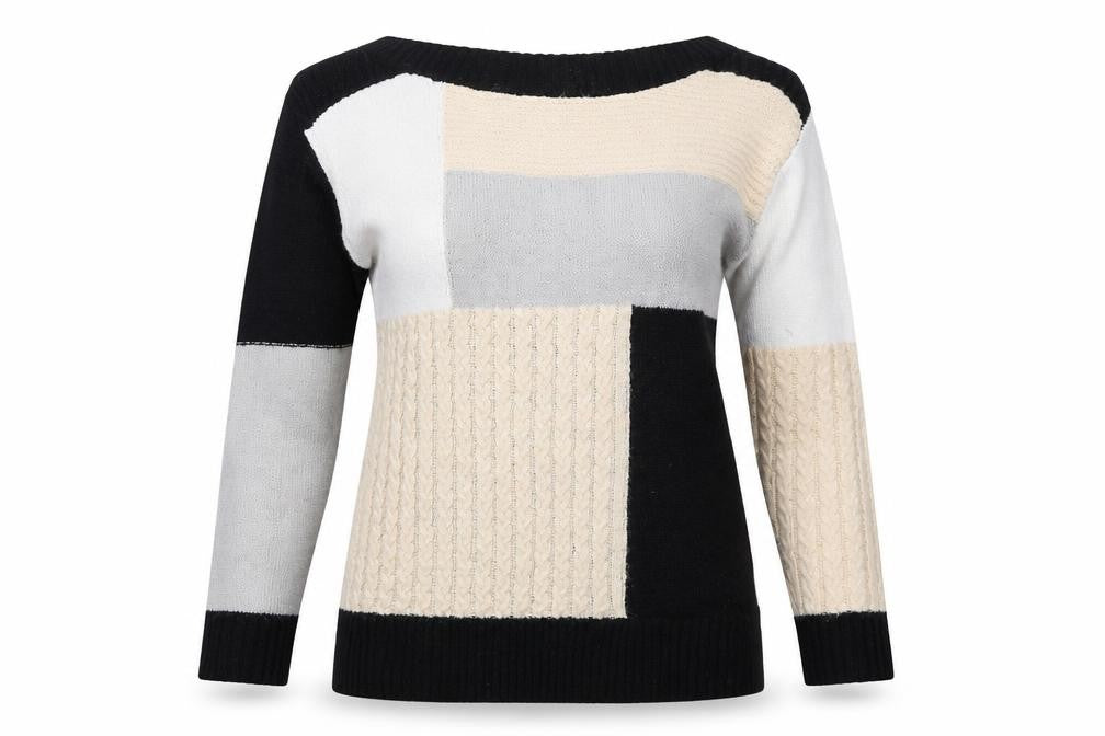 Front view of Select women’s black jumper, size UK 8