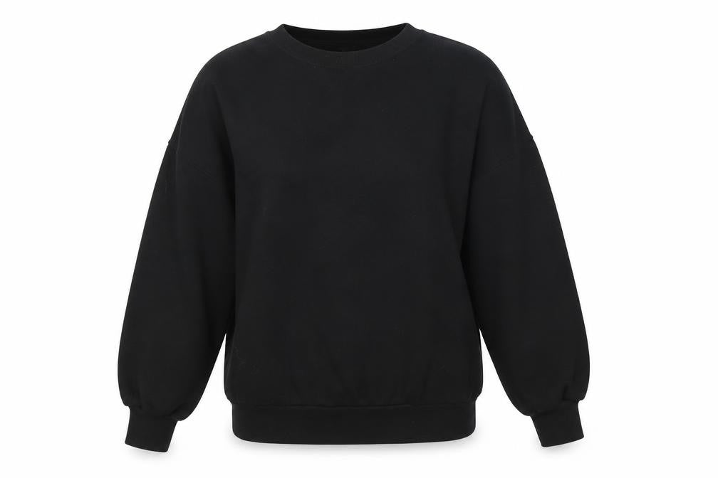 Front view of New Look women’s black jumper, size S