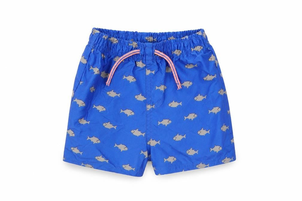 Front view of Primark Baby Blue Geometric Cropped Trousers, size 18-24, Months