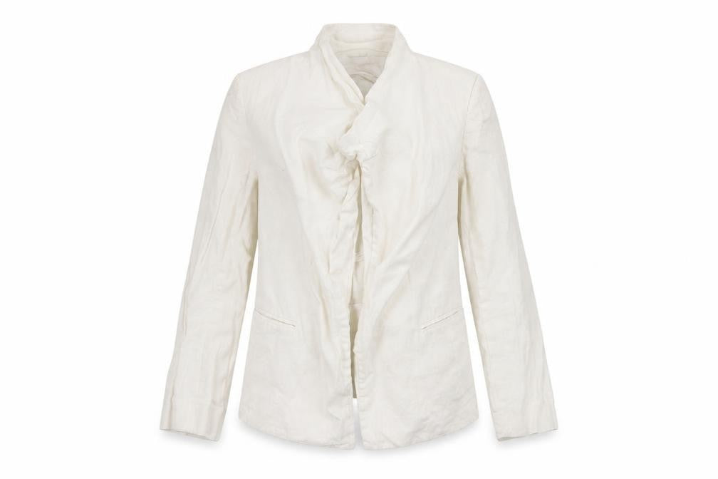 Front view of Atmosphere women’s white jacket blazer, size UK 10