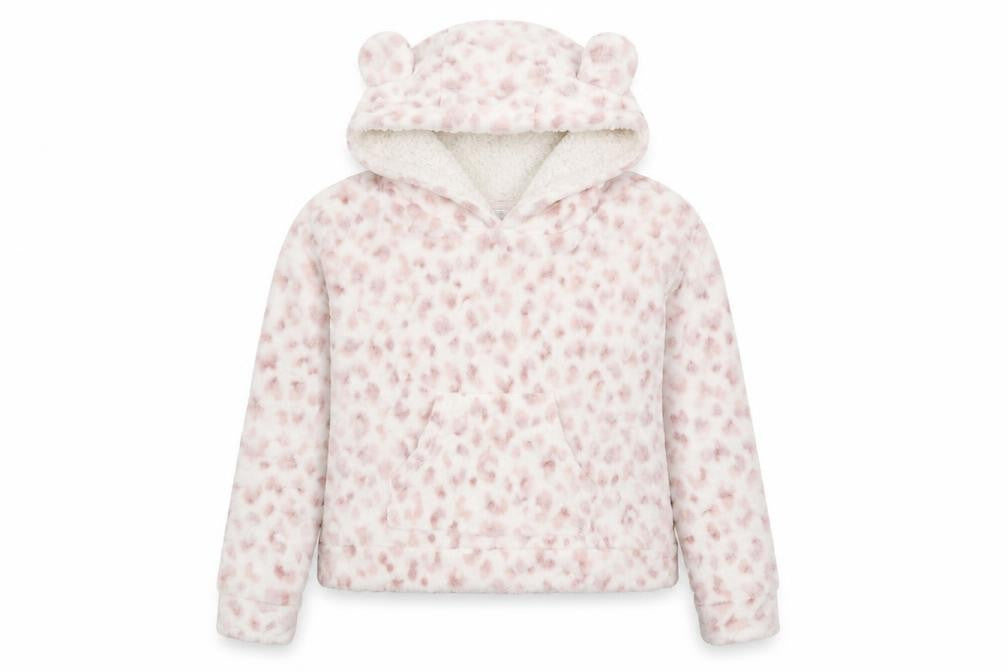 Front view of New Look women’s white pullover hoodie, size S
