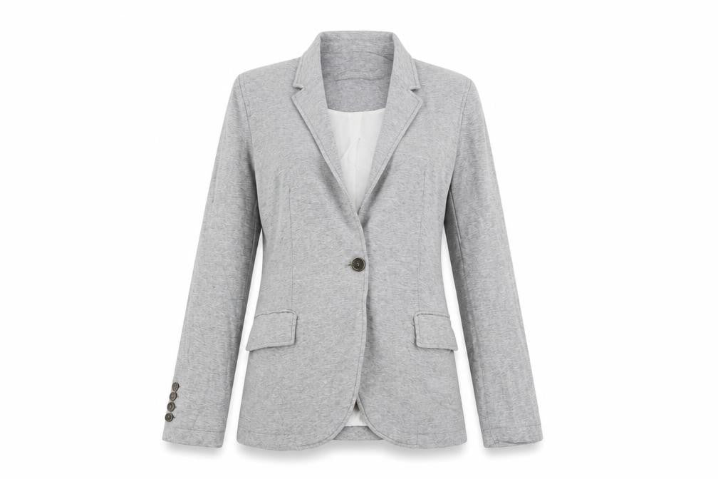 Front view of Zara women’s grey jacket, size S