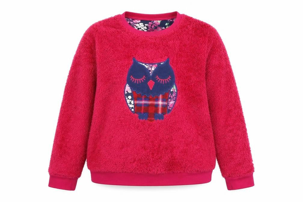 Front view of EWM women’s pink jumper, size M