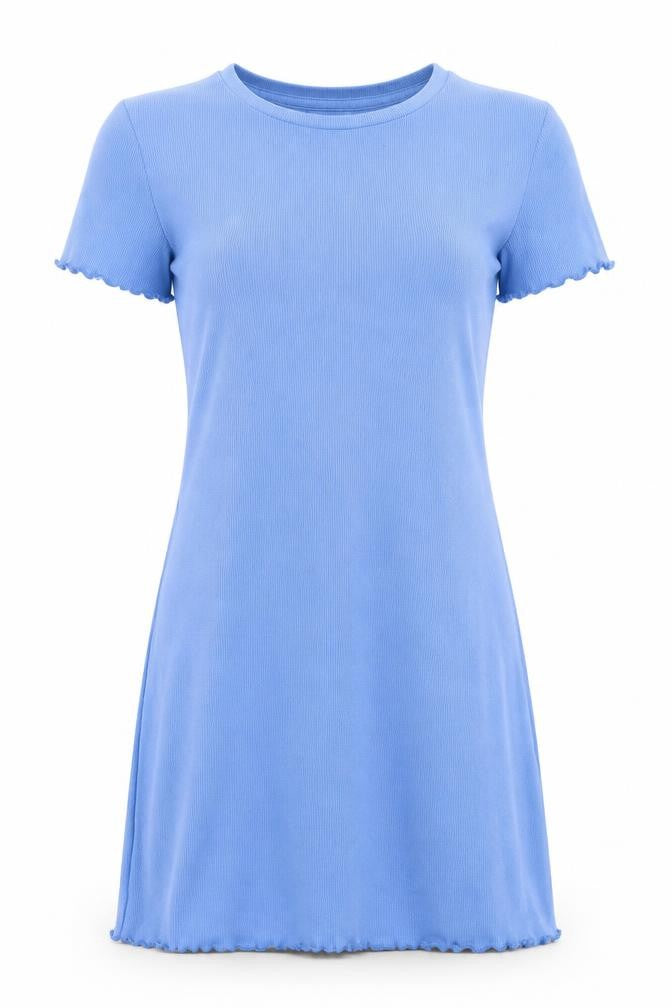 Front view of Bravesoul women’s blue a-line, size M