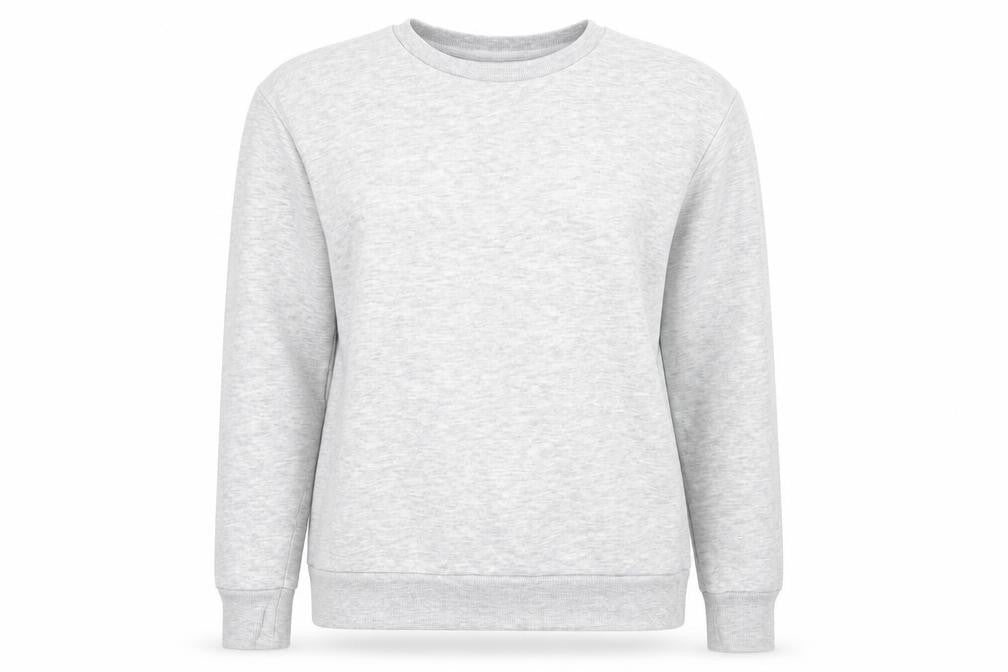 Front view of Primark women’s grey jumper, size UK 8