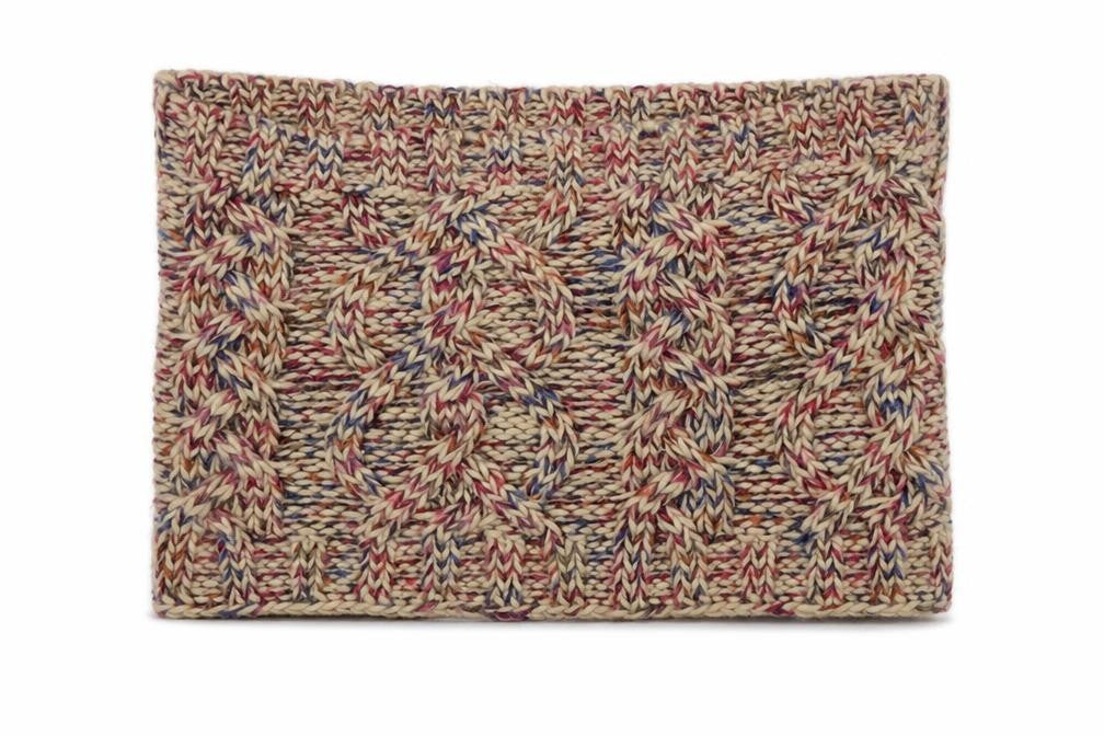 Front view of New Look women’s beige knit shawl/wrap