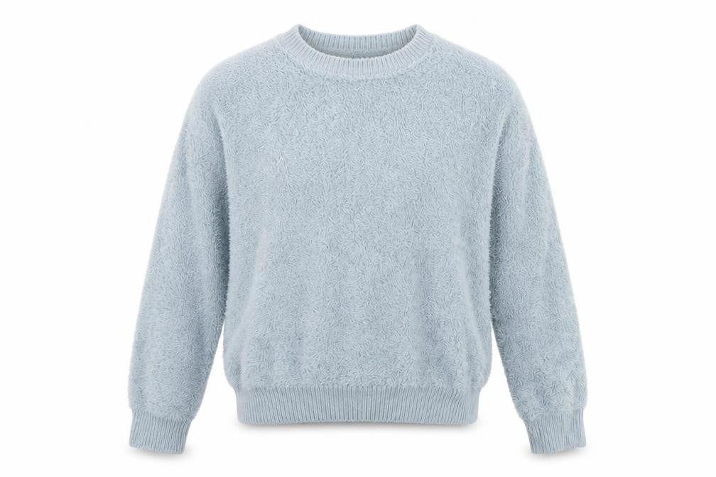 Front view of Topshop women’s green pullover sweatshirt, size UK 6