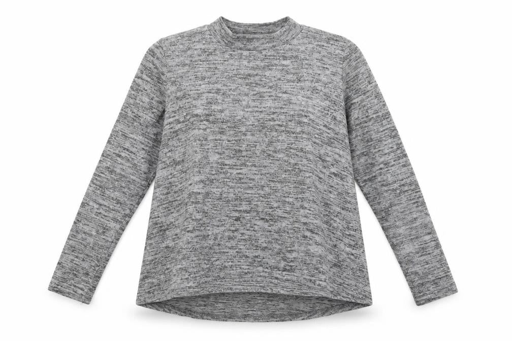 Front view of New Look girls’ grey pullover sweatshirt, size 13, years
