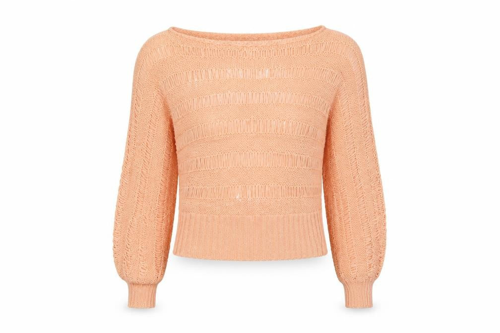 Front view of Select women’s orange pullover sweatshirt, size L