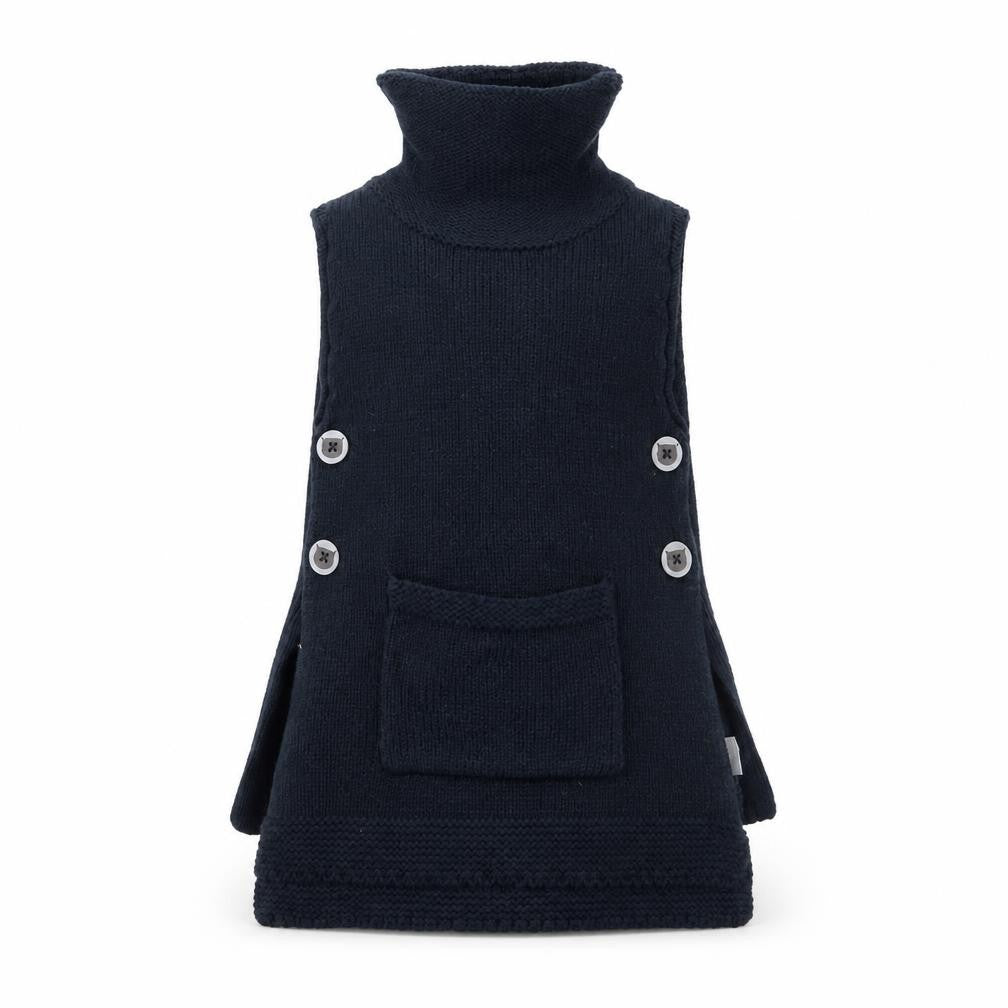 Front view of Next girls’ blue fit & flare, size 2-3, years