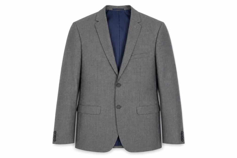 Front view of Taylor & Wright men’s grey jacket suit jacket, size 40