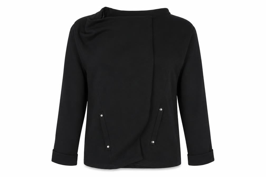 Front view of Wallis women’s black cardigan jumper, size S