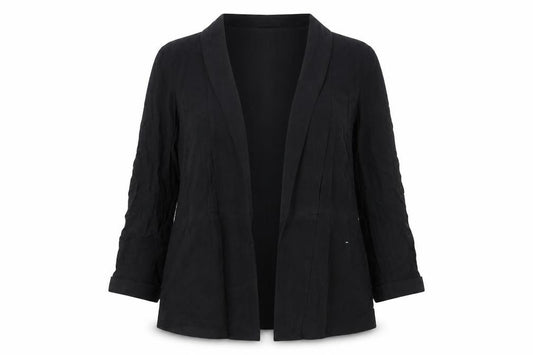 Front view of Oasis women’s black cardigan jumper, size UK 8