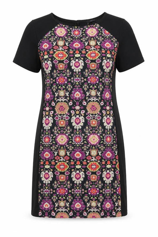 Front view of George women’s multicoloured a-line, size UK 12