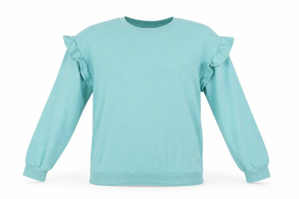 Front view of Matalan women’s green jumper, size L