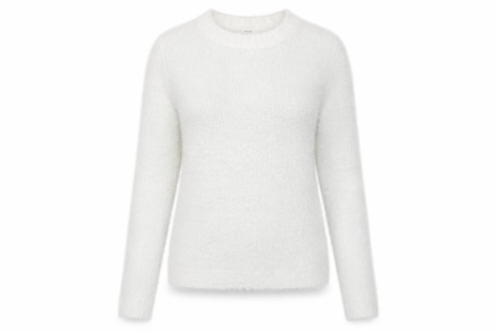 Front view of H&M women’s white jumper, size XS