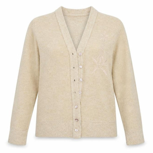 4 Me Womens Beige   Cardigan Jumper Size S