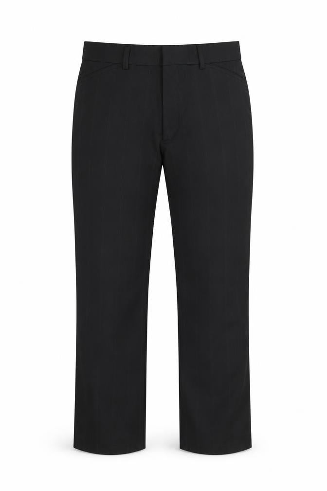 Buron Mens Black Check  Trousers  Size 34 in L29 in