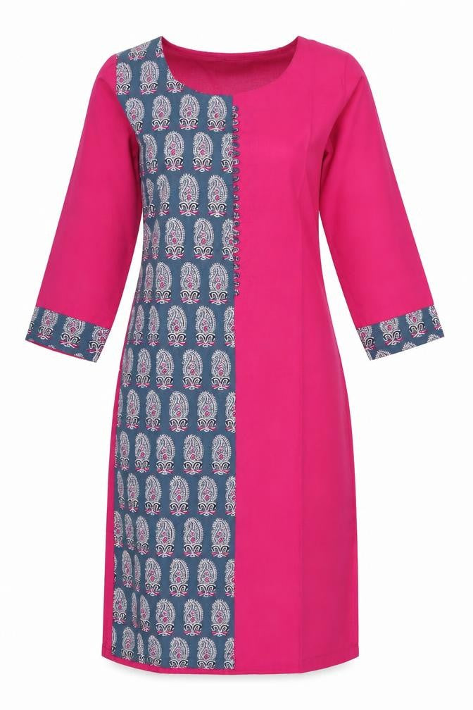 Front view of Soch women’s pink floral maxi, size M