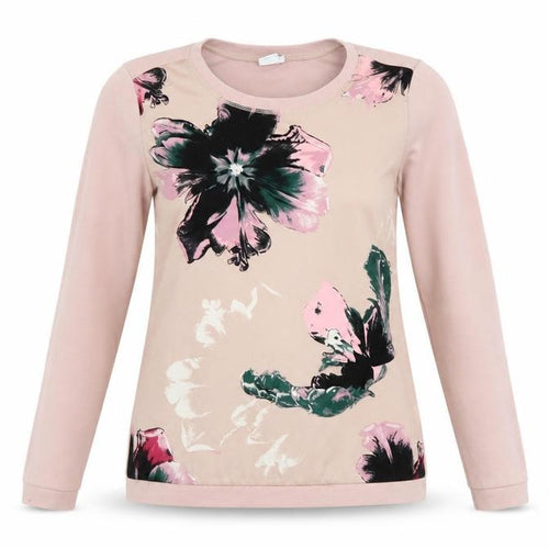 Saint Tropez Clothing Womens Pink Floral  Basic T-Shirt Size XS