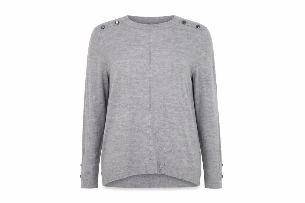 Front view of Primark women’s grey jumper, size L