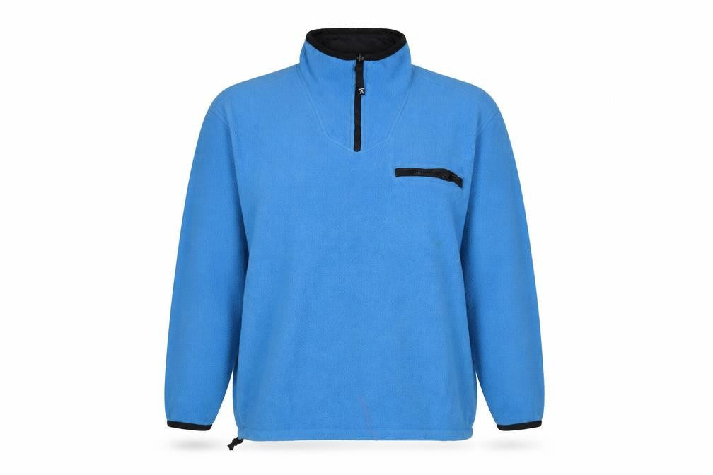 Front view of Atlantic women’s blue pullover sweatshirt, size XL