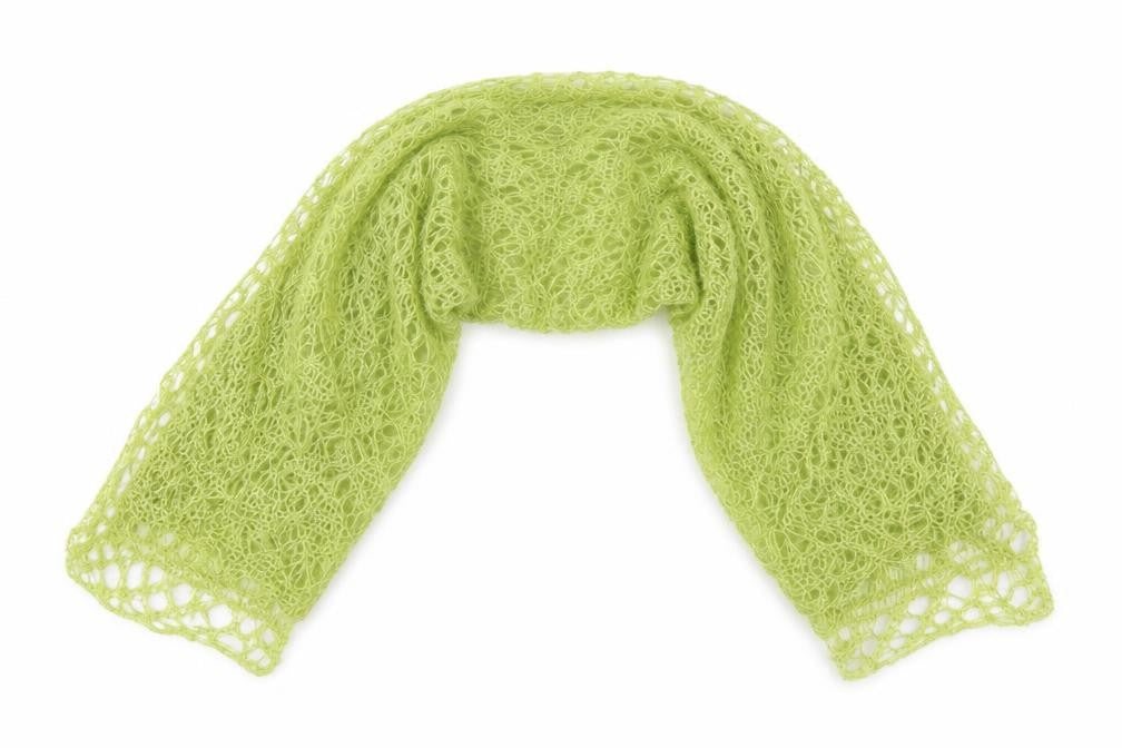 Front view of Acces Sories women’s green shawl/wrap