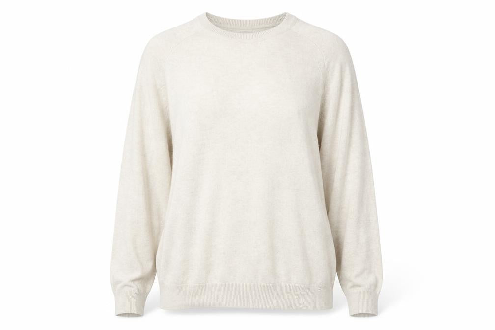 Front view of Matalan women’s beige jumper, size M