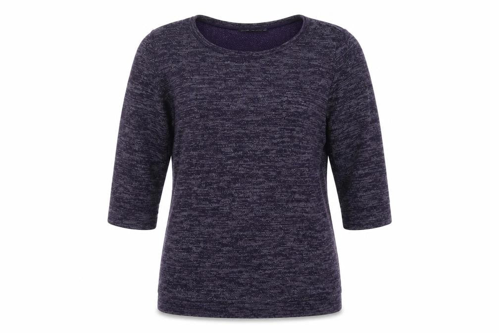 Front view of oodji women’s purple jumper, size L