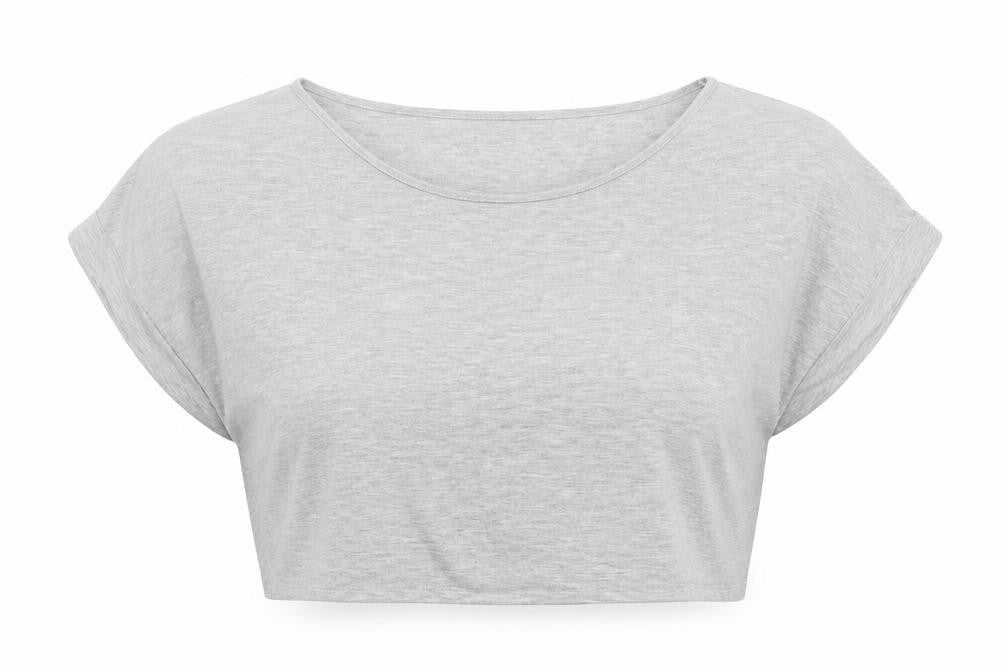 Front view of Papaya women’s grey basic blouse, size UK 16