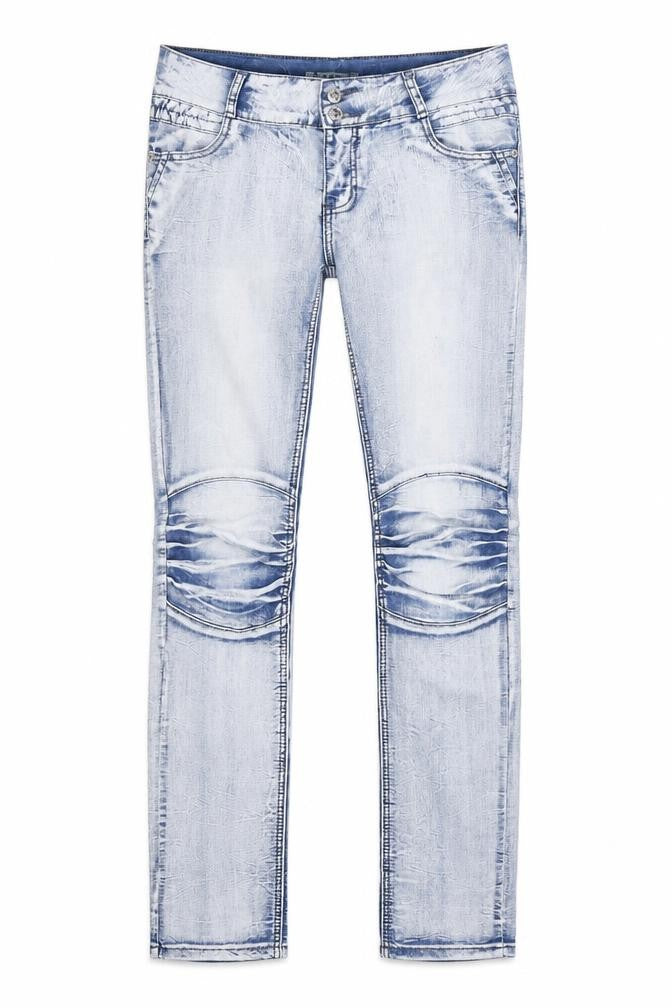 XUDONG Womens Blue   Straight Jeans Size 34 in L31 in