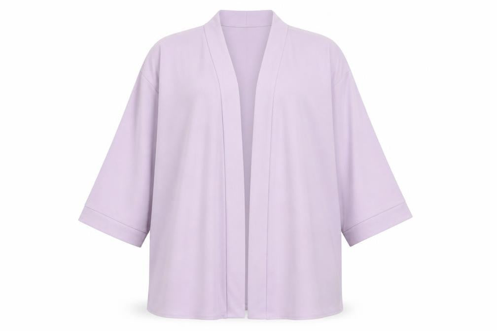 Front view of Nicole Collection women’s purple jacket blazer, size XL
