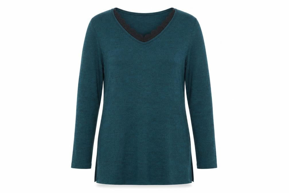 Front view of Primark women’s green jumper, size M
