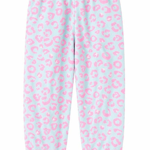 Primark Girls Blue Animal Print  Sweatpants Trousers Size 8-9 Years - Pink Pyjamas